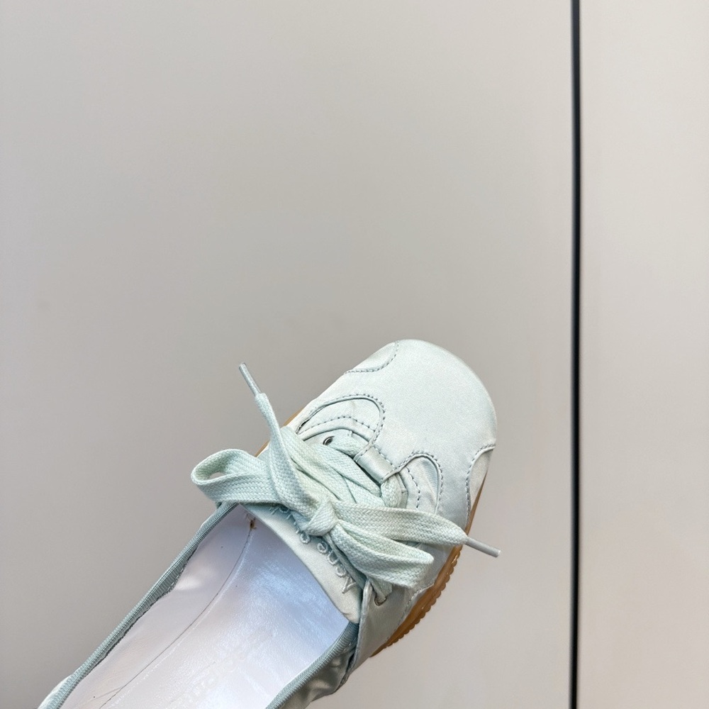 Acne Studios Women’s Mint Green Lace-Up Ballet Flat - Picture 5 of 8